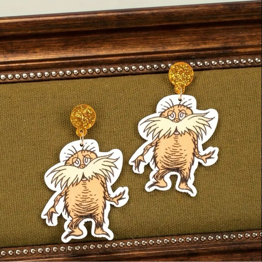 Lorax (Dr. Suess) Earrings - Picture 5 of 5